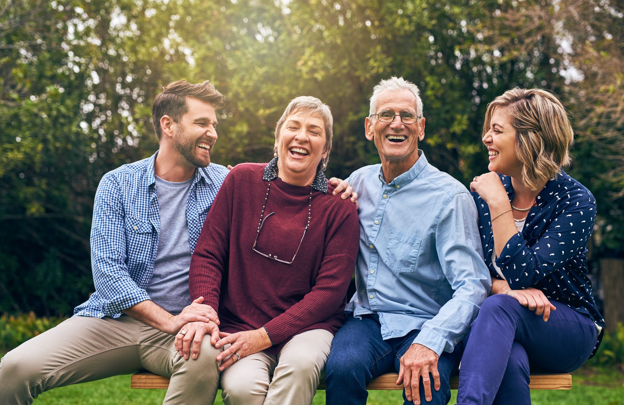 Old,People,,Family,And,Outdoor,Portrait,With,Hug,,Vacation,And