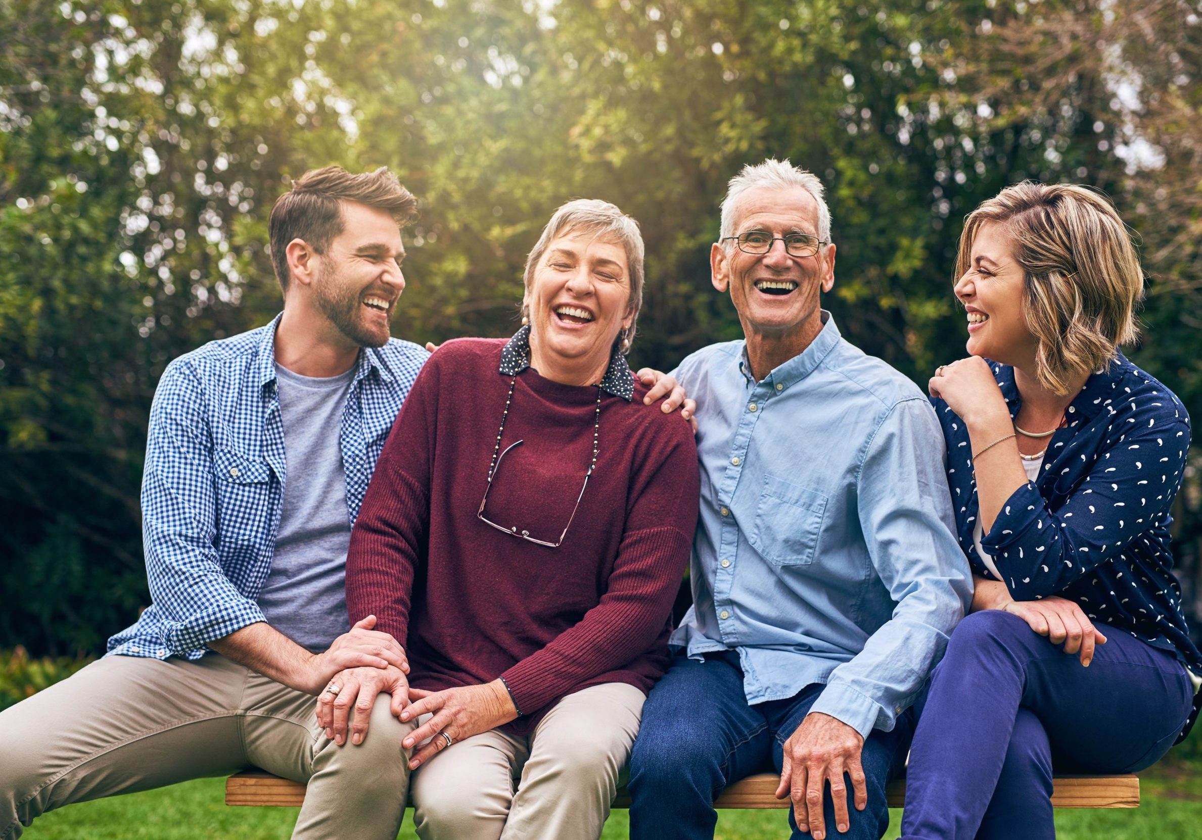 Old,People,,Family,And,Outdoor,Portrait,With,Hug,,Vacation,And